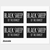 Sarkasmus Gothic Black Sheep of the Family 長方形シール (シート)