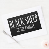 Sarkasmus Gothic Black Sheep of the Family 長方形シール (封筒)