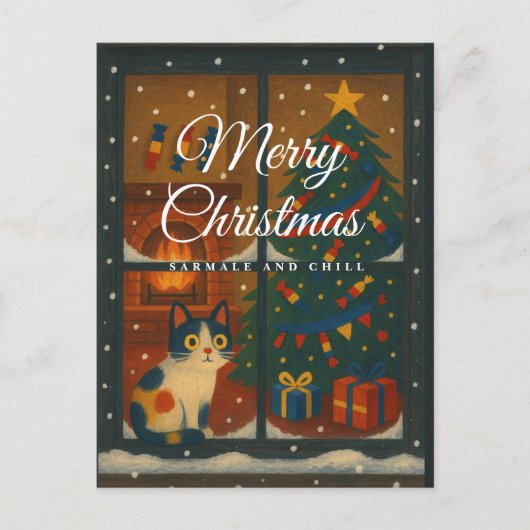 Sarmale and Chill Christmas Card シーズンポストカード (正面)
