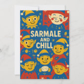 Sarmale and Chill elves Christmas Card  シーズンカード (正面)