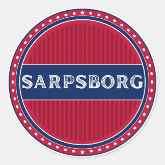 Sarpsborg City Pride Emblem – Norwegian Identity ラウンドシール