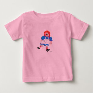 Sarr著女の赤ちゃんのTシャツRaggedyアン ベビーTシャツ