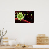 SARS図解入りの、写真付きの描写コロナウイルスの ポスター (キッチン)