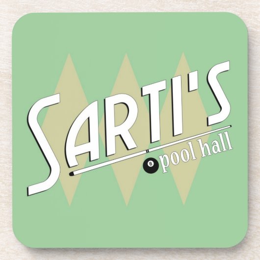 Sartiのビリヤード場 コースター (正面)