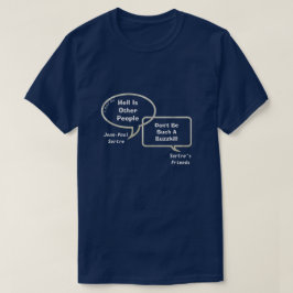 Sartre & His Buds On Philosophy 2- A MisterPシャツ Tシャツ