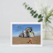 Saruの郵便はがき1 ポストカード (スタンド正面)