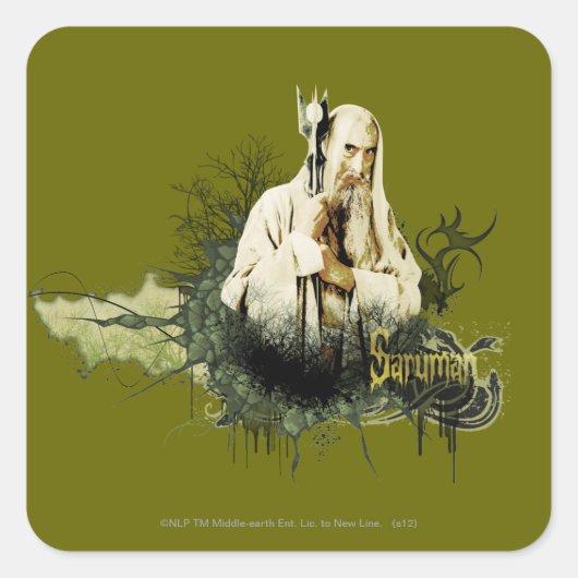 SARUMAN™ベクターコラージュ スクエアシール (正面)