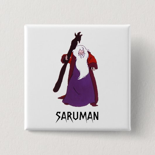 SARUMAN(TM)ボタン 缶バッジ (正面)