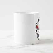 Sarva Dharmaの記号を用いるSathya Saiのババのジャンボマグ ジャンボコーヒーマグカップ (正面)