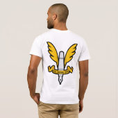 SASのTシャツ Tシャツ (裏面フル)