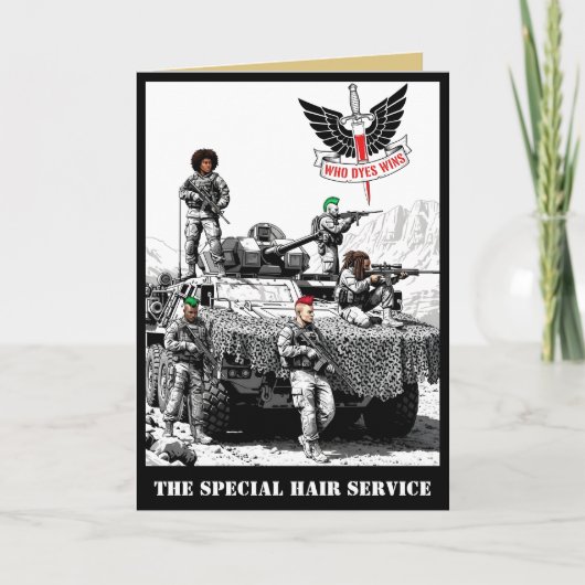 SAS 軍隊ユーモアパロディ カード (正面)