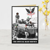 SAS 軍隊ユーモアパロディ カード (黄色い花)