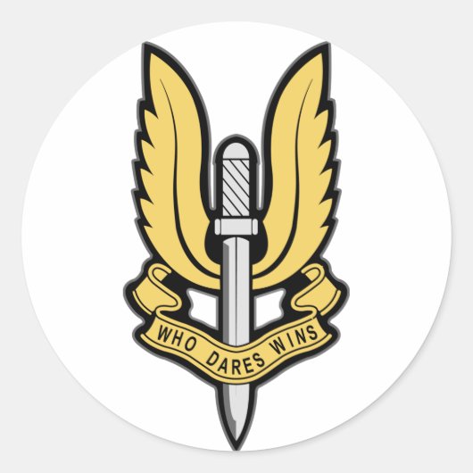 SAS Insignia ラウンドシール (正面)