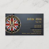 SAS (Special Air Service)バッジ[3D] 名刺 (裏面)