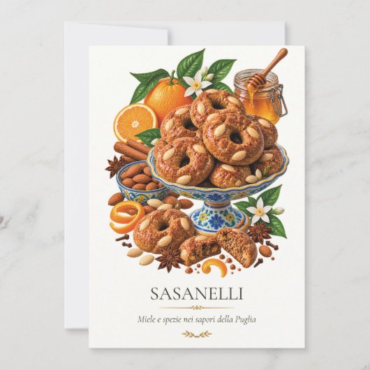 Sasanelli – Vintage Italian Dessert 招待状 (正面)