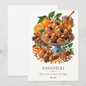 Sasanelli – Vintage Italian Dessert 招待状 (正面/裏面)