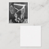 Sascha Schneider – 催眠ヴィンテージドイツのオカルト スクエア名刺 (正面/裏面)