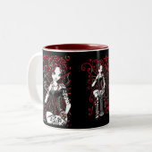 Sashaの妖精のバレンタインデーのマグ ツートーンマグカップ (正面左)