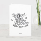 Sashaの妖精のバレンタインデーカード シーズンカード (裏面)