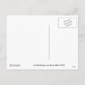 Sashaシドニー膚触りがよい犬のマウスのクリスマスのプレゼント シーズンポストカード (裏面)