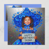 SASHA ~誕生日カード~ブルーベル~ (正面/裏面)