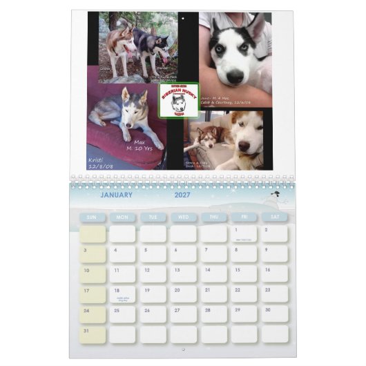 SASHA 2009のカレンダー カレンダー (1月 2027)