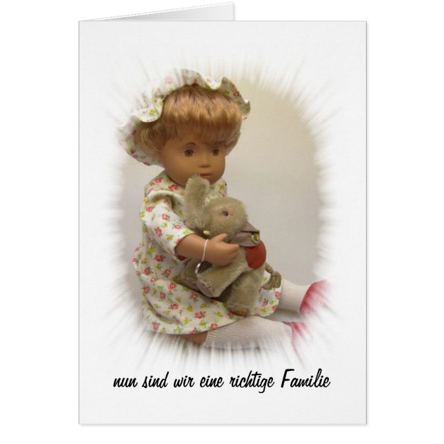 Sasha Baby Geburtsanzeige Karte (正面)