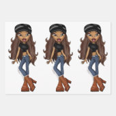 Sasha Bratz x Dolls Kill Outfit Wrapping Paper ラッピングペーパーシート (正面3)