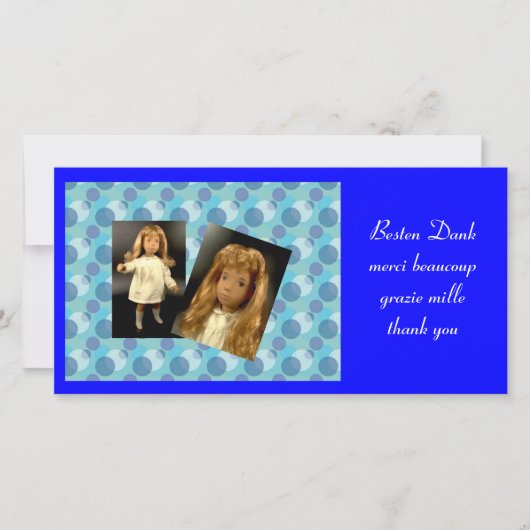 Sasha DANKE Fotokarte サンキューカード (正面)