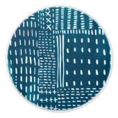 Sashikoのステッチ セラミックノブ (正面)