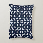 Sashiko seamless indigo dye pattern with tradition アクセントクッション (裏面(縦))