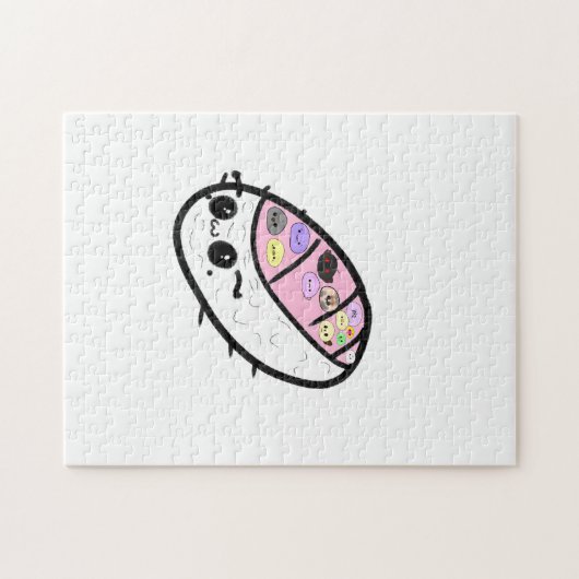 Sashimi Pill Bug Cute Funny Animal Mochis ジグソーパズル (横)
