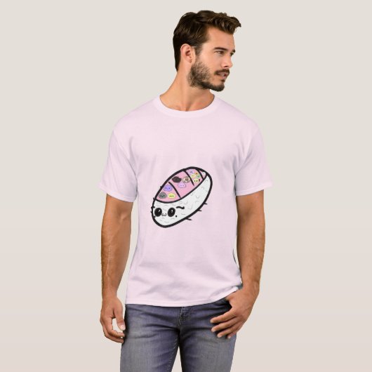 Sashimi Pill Bug Cute Funny Animal Mochis Tシャツ (正面フル)