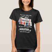 Saskatoon Boarding Pass  Saskatoon Girl  Saskatoon Tシャツ (正面)