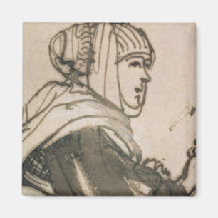 Saskia 1634年のポートレート マグネット