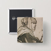 Saskia 1634年のポートレート 缶バッジ (正面&裏面)