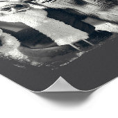 Sasquatch 67 Christmas Tree Funny Santa Bigfoot ポスター (角)