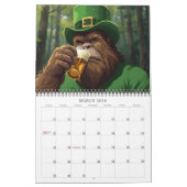 Sasquatch Bigfoot Calendar カレンダー (3月 2026)