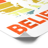 Sasquatch Bigfoot Don't Stop Believing Funny Bigfo ポスター (角)