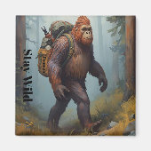Sasquatch Bigfoot sticker Magnet マグネット (正面)