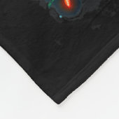 Sasquatch Christmas Lights Holiday Believe  フリースブランケット (角)