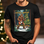 Sasquatch Guitar Rockin' Around Christmas Tree Tシャツ