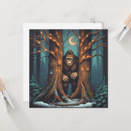 Sasquatch Hiding カード (正面/裏面インサイチュ)