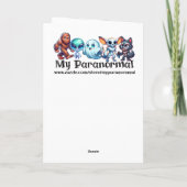 Sasquatch Humor and Pun Personalized Christmas カード (裏面)