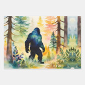 Sasquatch Landscape and Sunset ラッピングペーパーシート (正面3)