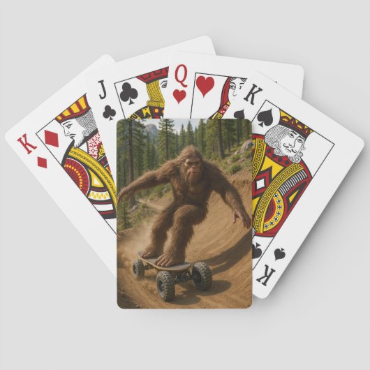 Sasquatch Mountainboard Adventure Playing Cards トランプ (裏面)