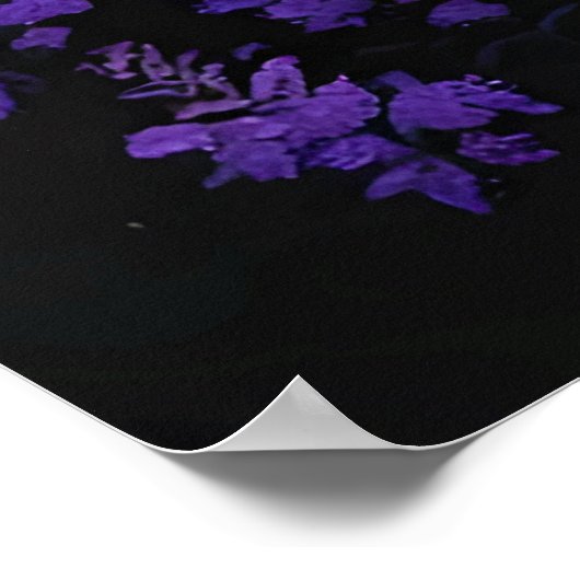 Sasquatch Rainbow Mountain Moon Wall Clock ポスター (角)