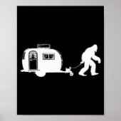 Sasquatch Rv Motorhome Camng Bigfoot Campervan Fun ポスター (正面)