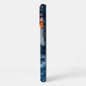Sasquatch Standing on an Ocean Shore iPhoneケース (左側面)