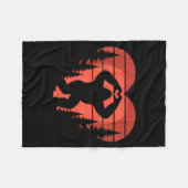 Sasquatch Valentine's Day - Bigfoot Heart Sungles フリースブランケット (正面(横))